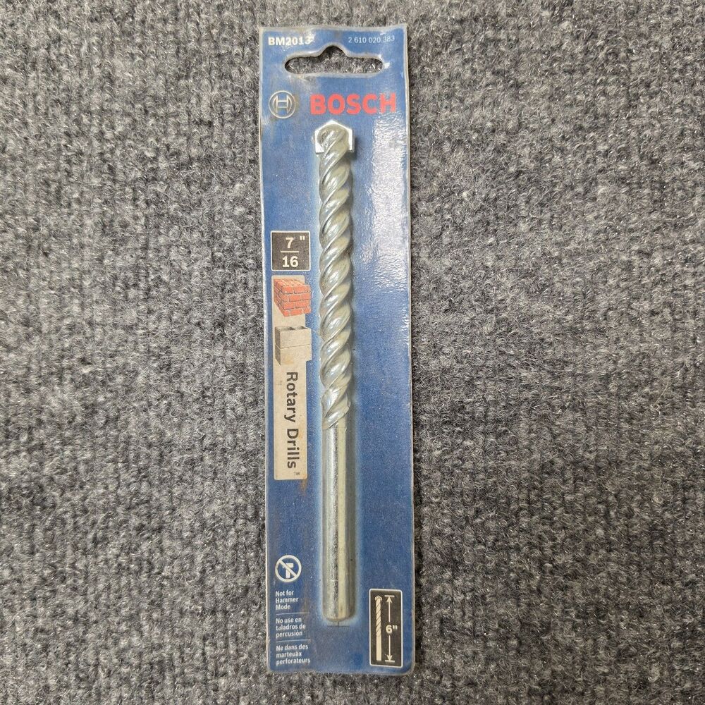 Bosch Genuine 7/16" X 6" Fast Spiral Rotary Masonry Drill Bit BM2013 NWT